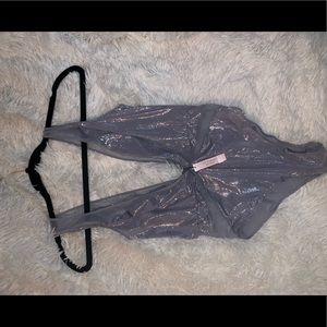Victoria’s Secret silver / metallic bodysuit
